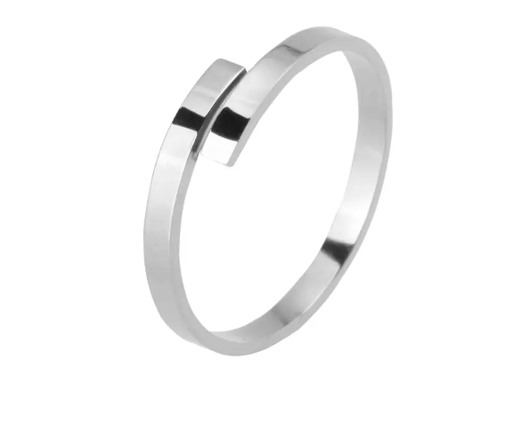 Adjustable Simple Round Band Ring