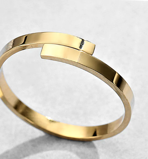 Adjustable Simple Round Band Ring