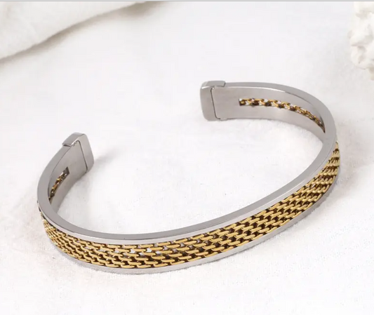 Two Tone Adjustable Bracelet