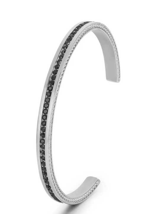 Cuff Bracelet with Diamond Encrusted Detail